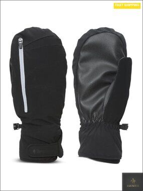 Convertible Zip Mittens with Primaloft Insulation for Running and Hiking